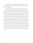 Resumo indicativo do texto "A Didática e a Educação"