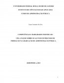 COMPETÊNCIAS E HABILIDADES INDIVIDUAIS: UMA ANÁLISE SOBRE OS ALUNOS EM PROCESSO DE FORMAÇÃO NA GRADUAÇÃO DE ADMINISTRAÇÃO PÚBLICA.