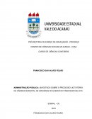 ADMINISTRAÇÃO PÚBLICA: UM ESTUDO SOBRE O PROCESSO LICITATÓRIO NA CÂMARA MUNICIPAL DE GROAÍRAS NO EXERCÍCIO FINANCEIRO