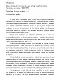 Fichamento : Rita Baleiro Dependência e Irreverencia: O papel da Imprensa Colonial na Revolução Americana (1690-1776)