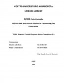 Estrutura e Analise das Demosntações Financeiras