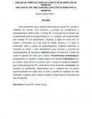 ANÁLISE DO TEMPO DE CARGA DO CAPACITOR EM SÉRIE COM UM RESISTOR