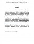 ANÁLISE DO TEMPO DE CARGA DO CAPACITOR EM SÉRIE COM UM RESISTOR