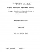 FINANÇAS E ORÇAMENTOS MATEMATICA FINANCEIRA PROJETOS DE EMPRESAS DESAFIO PROFISSIONAL