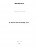 RELATÓRIO DE ESTÁGIO EM ALIMENTAÇÃO ESCOLAR
