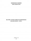 RELATÓRIO - ESTÁGIO CURRICULAR SUPERVISIONADO - 4ª ETAPA - PEDAGOGIA - UNIUBE