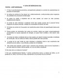 Lista de Exercícios de Controle Estatístico da Qualidade