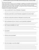 Questionario Pesquisa de Mercado