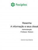 Resenha A informação e seus dissabores