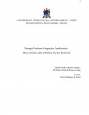 Energia Nuclear e Impactos Ambientais: Breve Análise sobre a Política Nuclear Brasileira