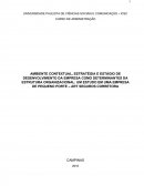 AMBIENTE CONTEXTUAL, ESTRATÉGIA E ESTÁGIO DE DESENVOLVIMENTO DA EMPRESA COMO DETERMINANTES DA ESTRUTURA ORGANIZACIONAL