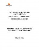 EDUCAÇÃO INFANTIL FUNDAMENTOS E METODOS