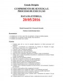 Estudo Dirigido sobre Processo de Execução e Penhora