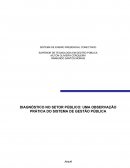 DIAGNÓSTICO NO SETOR PÚBLICO: UMA OBSERVAÇÃO PRÁTICA DO SISTEMA DE GESTÃO PÚBLICA