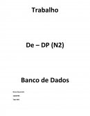 Banco de Dados Modelagem de Dados