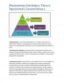 Planejamento Estratégico Tático e Operacional ( Características )