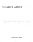 O Pensamento Evolutivo