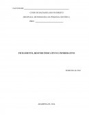 RESUMO INDICATIVO/RESUMO INFORMATIVO/ FICHAMENTO