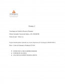 Técnicas de Negociação; Comportamento Organizacional; Empreendedorismo; Ética e Relações Humanas no Trabalho; Desenvolvimento Pessoal e Profissiona