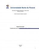 PROJETO DE AÇÃO: Fortalecimento dos Vínculos Familiares e Comunitários