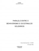 PARALELO ENTRE O BEHAVIORISMO E OS ESTIMULOS SOLIDÁRIOS