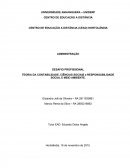 TEORIA DA CONTABILIDADE, CIÊNCIAS SOCIAIS e RESPONSABILIDADE SOCIAL E MEIO AMBIENTE.