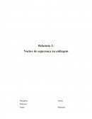 Relatório Noções de Segurança do Trabalho