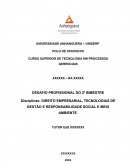 DESAFIO PROFISSIONAL- DIR. EMPRESARIAL, TEC. GESTÃO E RESP. MEIO AMBIENTE - INOXEL