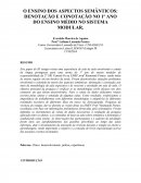 O ENSINO DOS ASPECTOS SEMÂNTICOS: DENOTAÇÃO E CONOTAÇÃO NO 1º ANO DO ENSINO MÉDIO NO SISTEMA MODULAR.