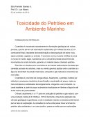 Toxicidade do Petróleo em Ambiente Marinho