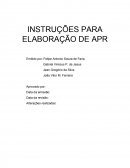 Procedimento para Elaboração de APR