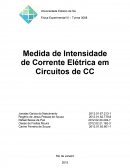 Medida de Intensidade de Corrente Elétrica em Circuitos de CC