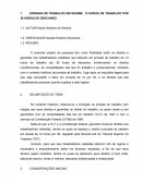 Jornada de Trabalho em Regime de 12 Horas de Trabalho por 36 de Descanso