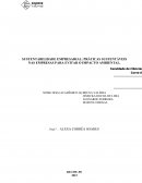 SUSTENTABILIDADE EMPRESARIAL: PRÁTICAS SUSTENTÁVEIS NAS EMPRESAS PARA EVITAR O IMPACTO AMBIENTAL.