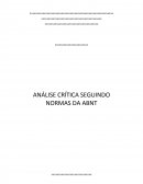 ANÁLISE CRÍTICA SEGUINDO NORMAS DA ABNT