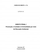 Prevenção e Combate à Criminalidade por Meio de Educação Ambiental