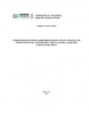 O PROCESSO DE ENSINO-APRENDIZAGEM DA LÍNGUA INGLESA NO ENSINO INFANTIL: ESTUDOS DE CASO NA ESCOLA SAGRADO CORAÇÃO DE JESUS