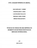 TCC TÉCNICAS DE VENDAS EM UMA EMPRESA DO SEGMENTO DE MATERIAIS DIDÁTICOS NO MERCADO INTERNACIONAL