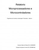 Relatorio Microprocessadores e Microcontroladores