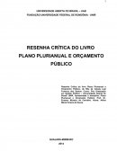 RESENHA CRÍTICA DO LIVRO PLANO PLURIANUAL E ORÇAMENTO PÚBLICO