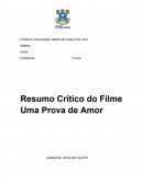 Resenha do filme Uma Prova de Amor