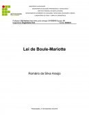 Relatório Boyle-Mariotte