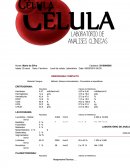 Modelo de Laudo de Laboratório de Análises Clínicas - Hematologia