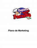 Plano de Marketing Tapioca Sabor da Paraíba