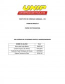 RELATÓRIO DE ATIVIDADES PRÁTICA SUPERVISIONADA