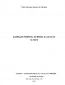 ALIENAÇÃO PARENTAL NO BRASIL À LUZ DA LEI 12.318/10