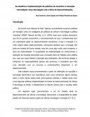 Os desafios à implementação de políticas de incentivo à inovação tecnológica: Uma abordagem sob a ótica da descentralização.