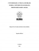 Artigo do livro: Os (des) caminhos do meio ambiente.