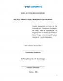 POLÍTICAS PÚBLICAS PARA O MUNICIPIO DE CALDAS NOVAS