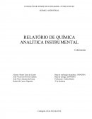 RELATÓRIO DE QUÍMICA ANALÍTICA INSTRUMENTAL